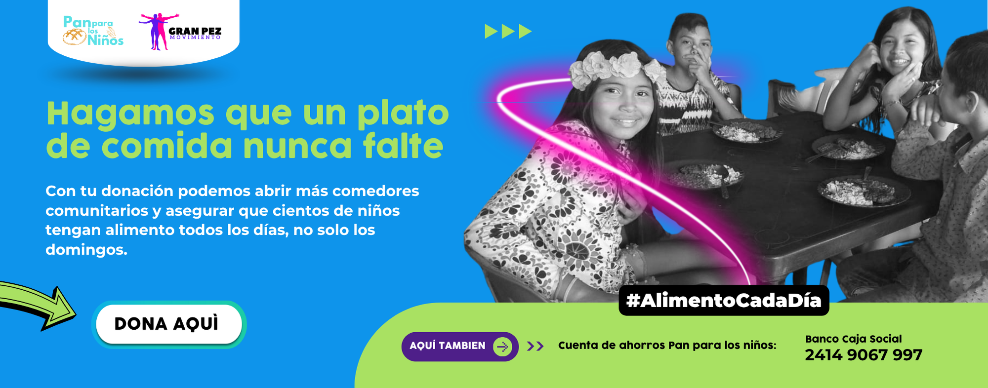 DONAR PAN PARA LOS NIÑOS